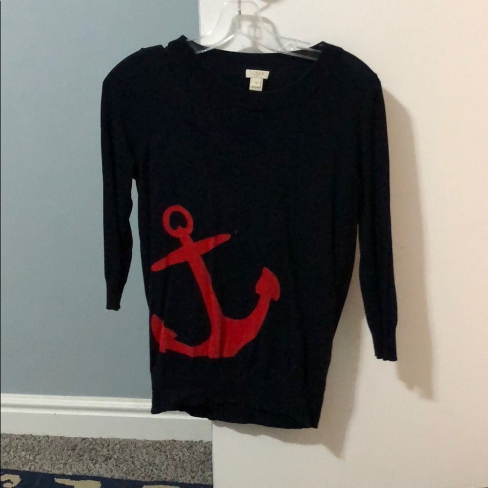 J Crew anchor sweater